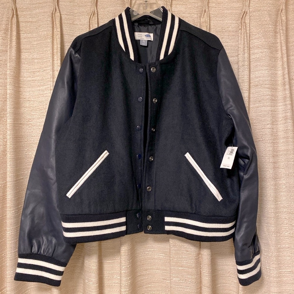 womens bomber jacket - dark blue XL NWT